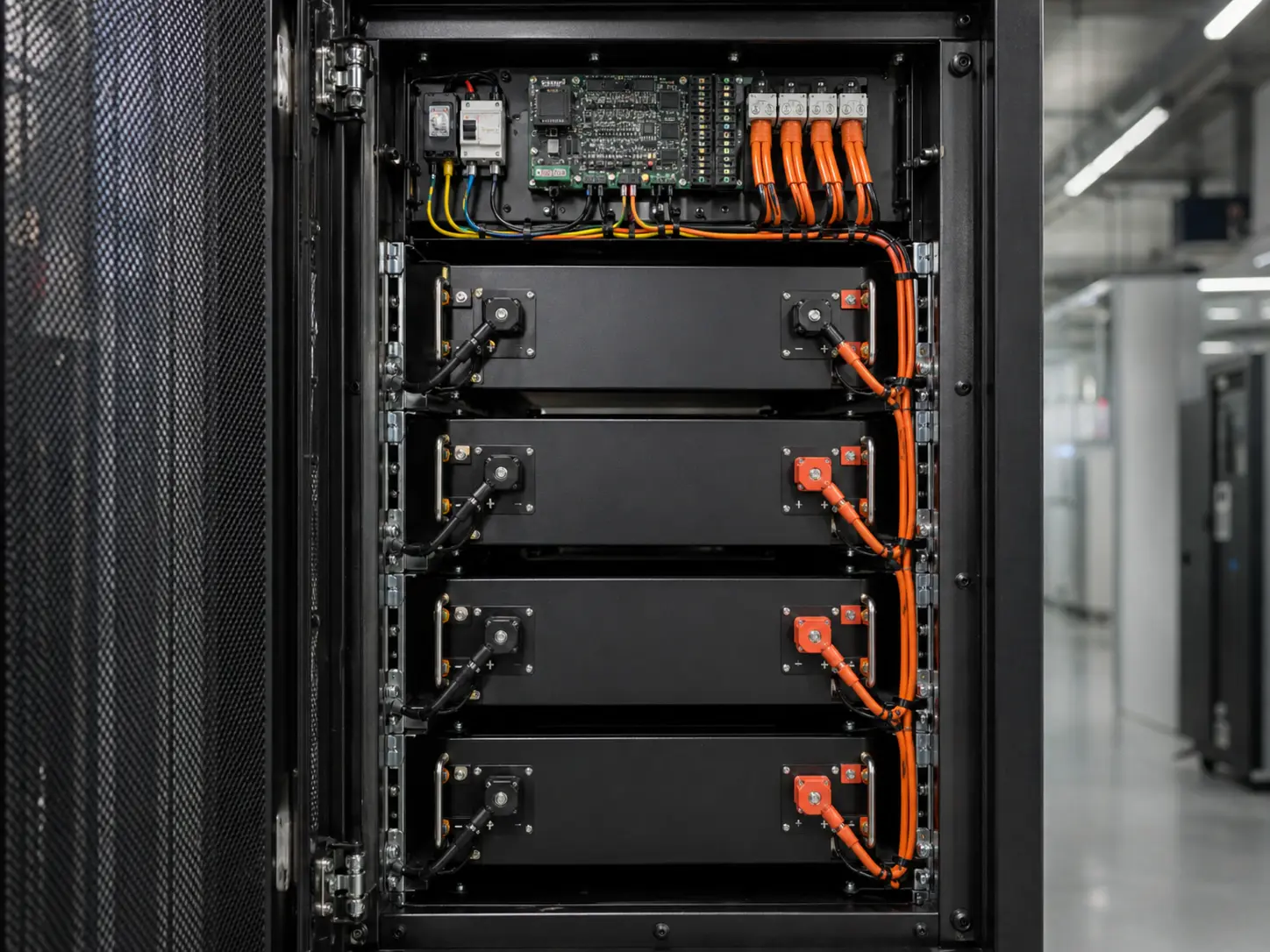 Lithium UPS battery cabinet for data center backup power applications